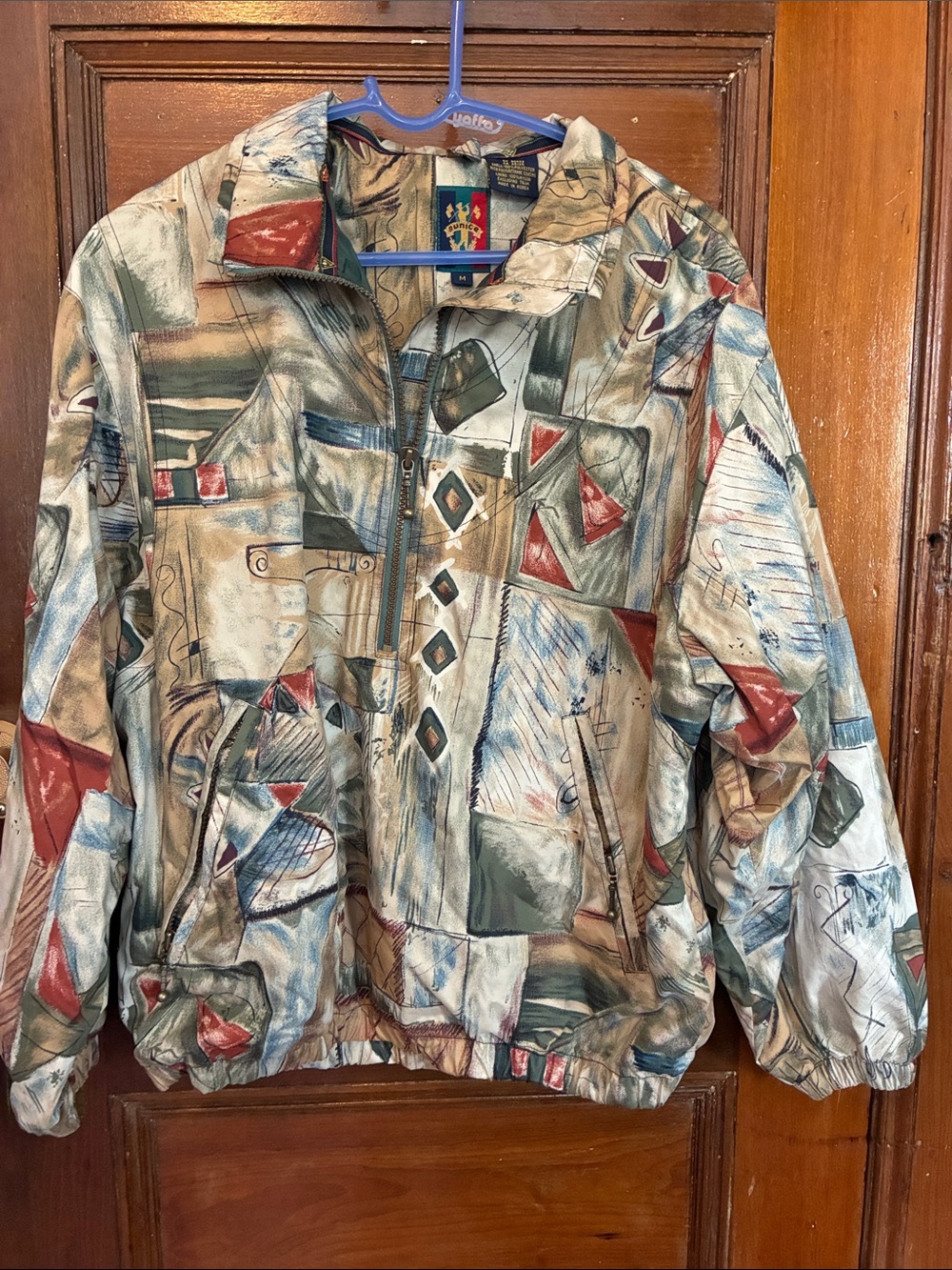 Sunice Multicolor Abstract Print Windbreaker Jacket